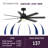 Pendry 56 inch Indoor/Outdoor Ceiling Fan - Black-98424645-98424647