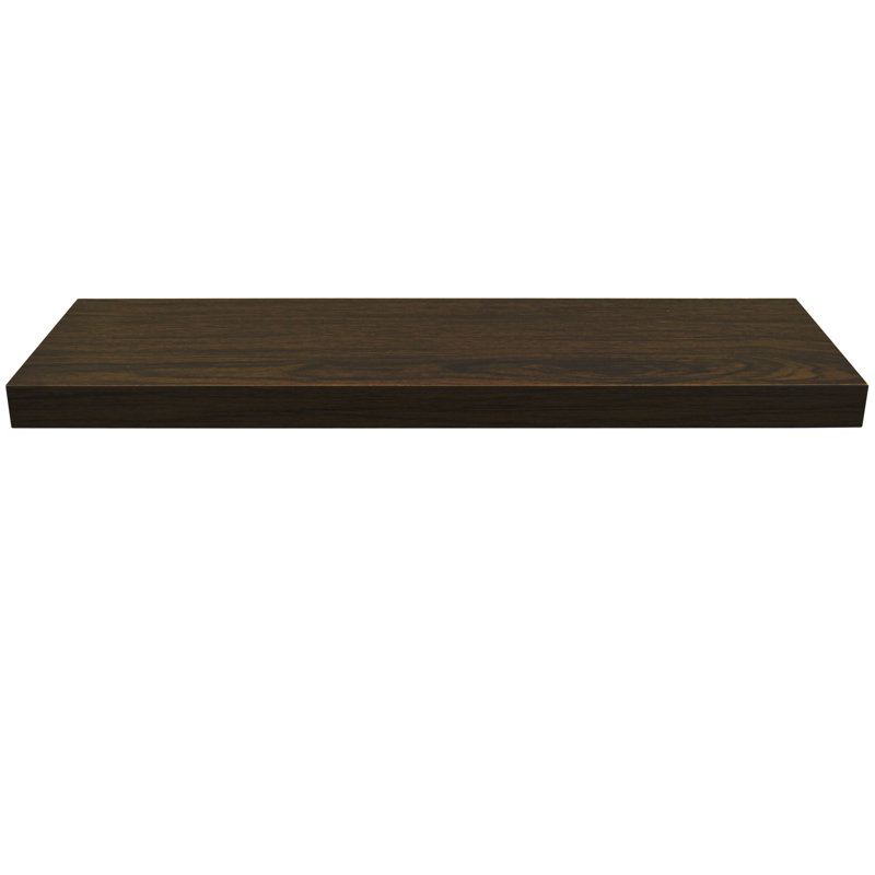 Hallstrom Floating Shelf, Walnut, 4cm H x 70cm W x 20cm D