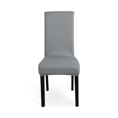 100% Waterproof Dining Room Chair Cover Set Of 6, Stretch Jacquard Parson Chair Slipcover Removable Washable Chair Protector