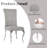 Grey Dining Chairs With Silver Legs Set Of 6