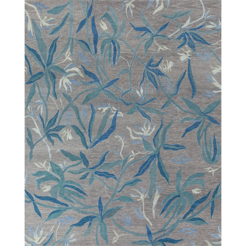 Contemporary Floral Area Rug, Rectangle 12' x 15'