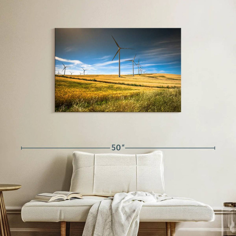 Lilie Wind Turbine Field, 26" H x 39" W