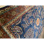 Tapis orange / bleu en laine noué à la main de conception unique 12 pi 3 po x 18 pi 2 po New Age