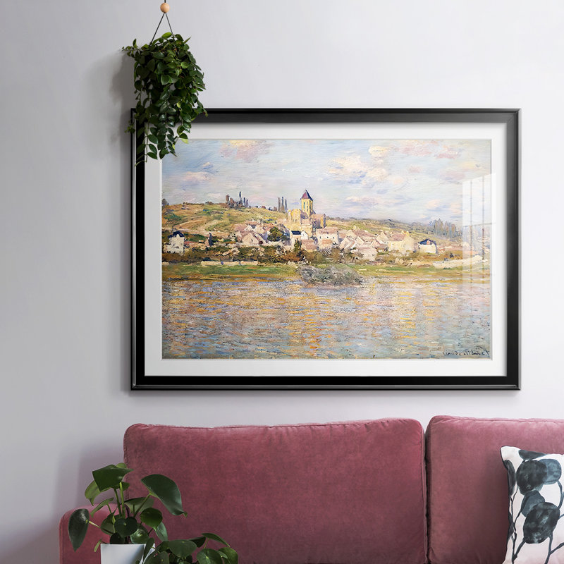 " Claude Monet ", 15" H x 21" W x 1.5" D, Black Framed