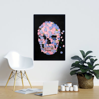 «Flower Skull» sur toile