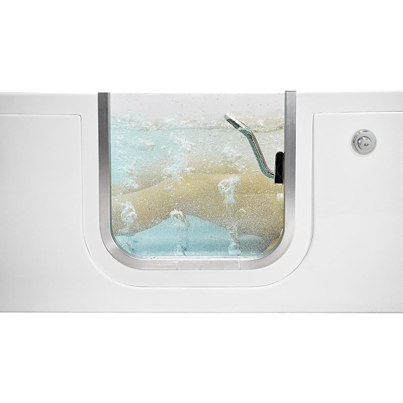 Ella Laydown 32x72 Air Massage Walk in Bathtub, Left