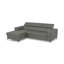 Tinos Genuine Leather Corner Sofa with Pull Out Bed with Storage and Adjustable Headrests-397325975-397325973