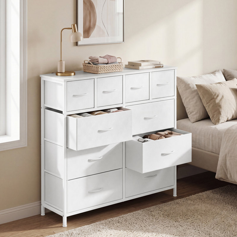 10 Drawer Storage Drawer, White