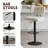 Swivel Adjustable Height Bar Stool ,Counter Height Bar Stools Set of 2, Fabric Upholstered Counter Barstools with Backrest for Kitchen Island, Home Bar,Beige-116793420