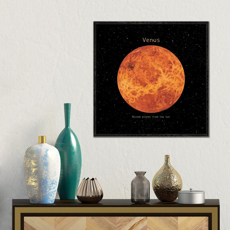 Venus Square by Terry Fan - Floater Frame Gallery-Wrapped Canvas Giclée on Canvas, 45.72 cm H x 45.72 cm W, Black