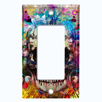 Evil Skull Tree 1-Gang Toggle Light Switch Wall Plate