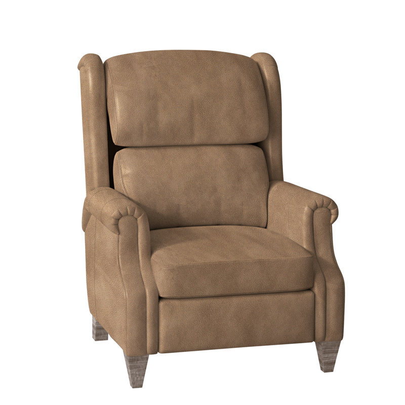 Walsh Recliner, Aline Fumo Genuine Leather, Manual, Stone