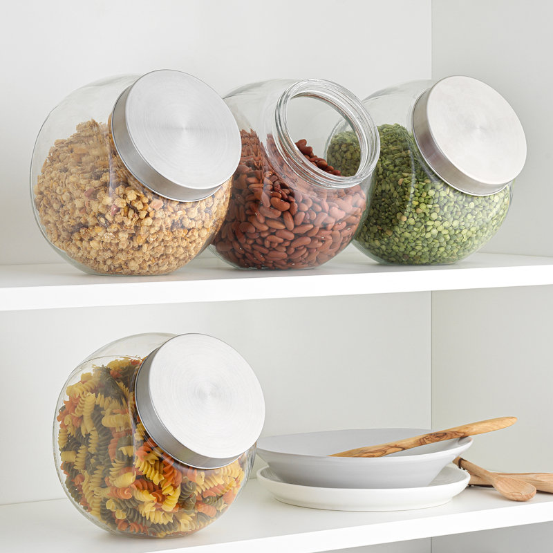 Bocaux en verre avec couvercle hermétiques Brightware - 76 oz - ensemble de 2