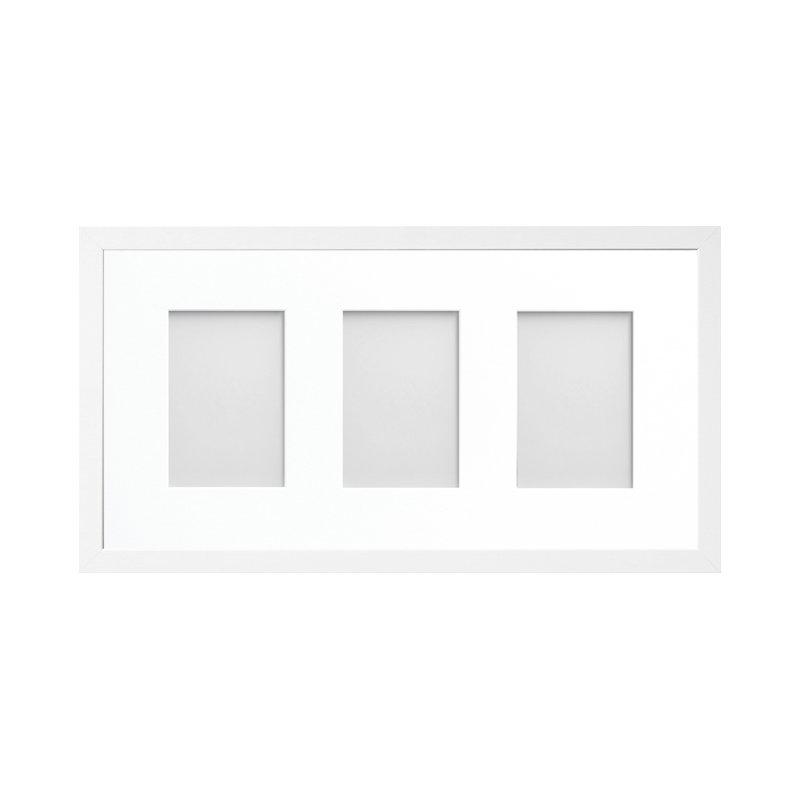Albarran Matte Picture Frame with Mat, White, 4cm x 6cm