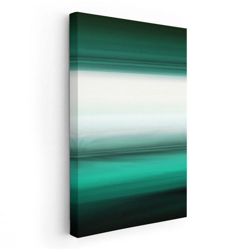 Emerald Ombre - reproduction d'art sur toile, H 48 po x l 32 po