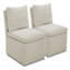 Alayaa Upholstered Side Chair with Casters-99840925