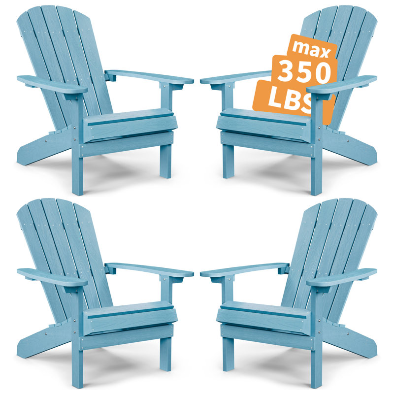 Lorrona Outdoor Adirondack Chair, Blue