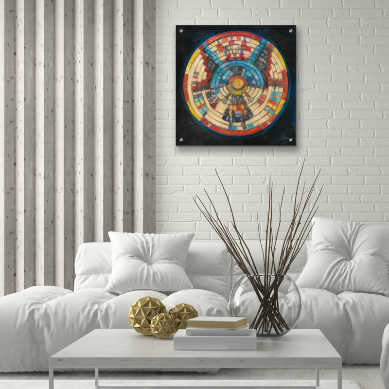 " Kachina Basket " by Carol Rowan, 24" H x 24" W x 0.2" D