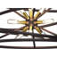 Lustre suspendu 9 lumières en bronze antique