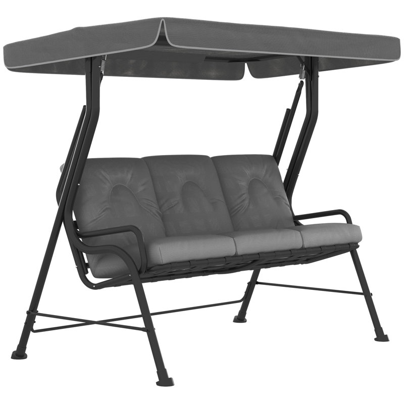 3 Person Porch Swing with Canopy