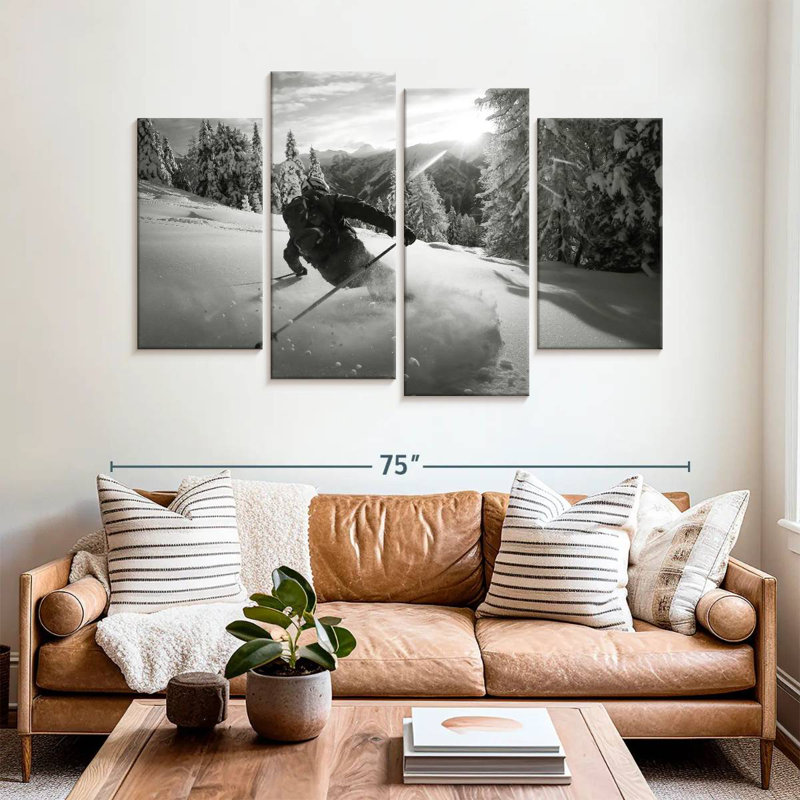 Sireci Snow Skiing, 42" H x 68" W