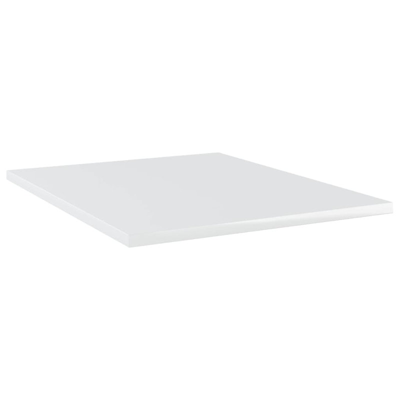 Tablettes flottantes étagères murales, Blanc très luisant, H 0,6 po x l 31,5 po x P 7,9 po