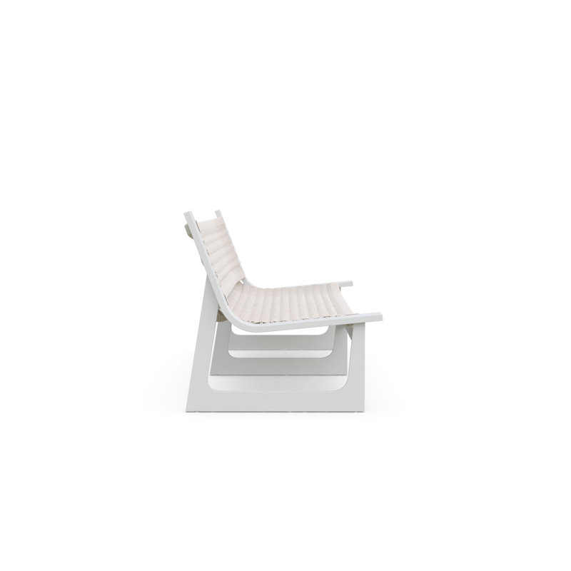 Cozumel 3 Seat Sofa, Matte White