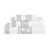 Blanc / Chrome est en rupture de stock
