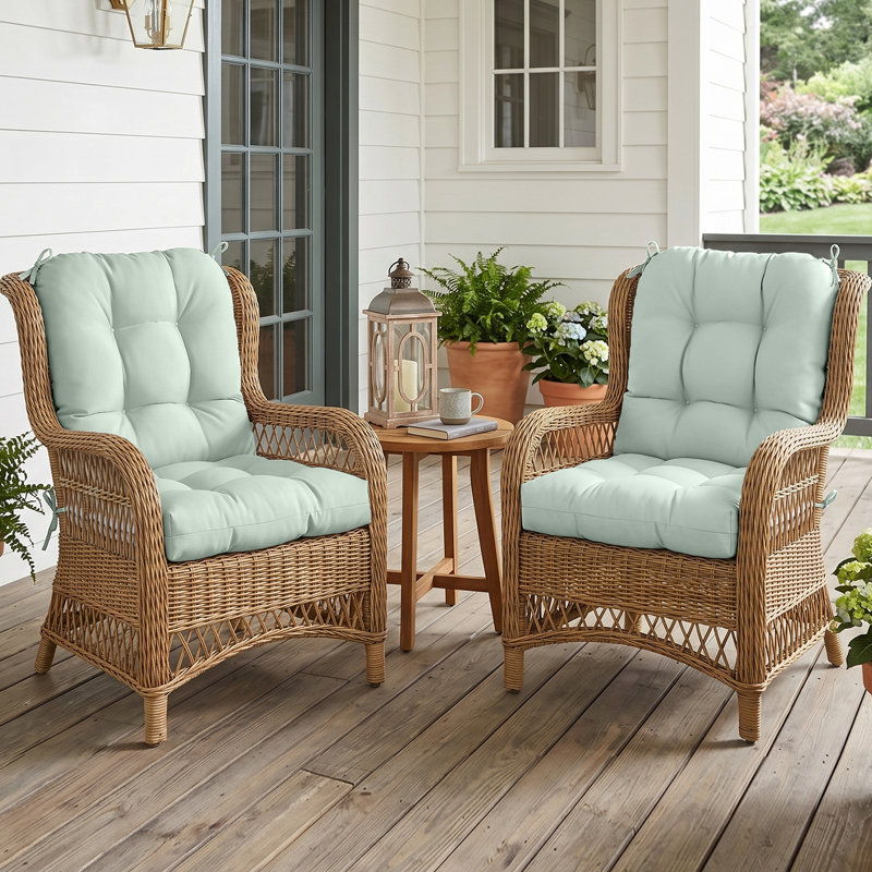 Indoor/Outdoor Seat/Back Cushion, Sage Green