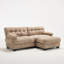 Canapé modulaire avec assise profonde et repose-pieds-865439480
