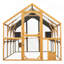 Grand enclos extérieur pour poulailler jaune de 110 po pour enclos extérieur-119747579-119747580