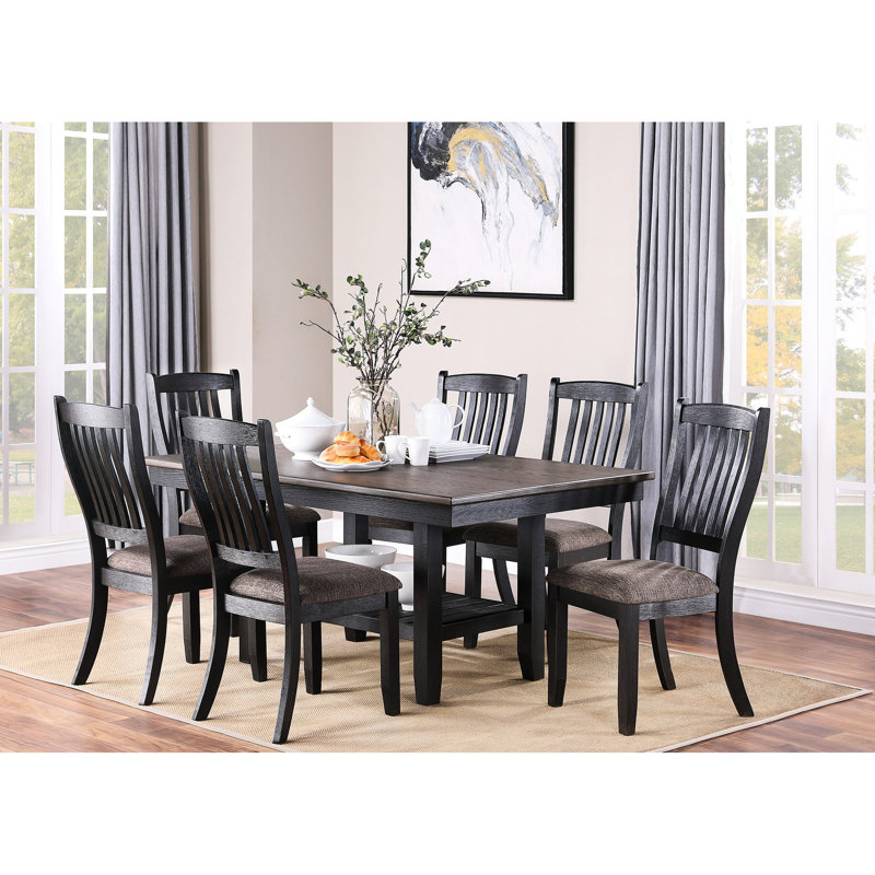 2 chaises de salle à manger en café foncé, revêtement en tissu, bois d'hévéa, chaises en bois d'hévéa de conception contemporaine, finition café, siège rembourré, 2