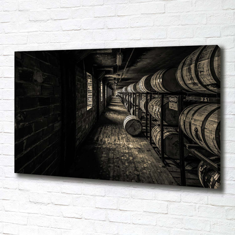 Bourbon Barrels - Wrapped Canvas Print