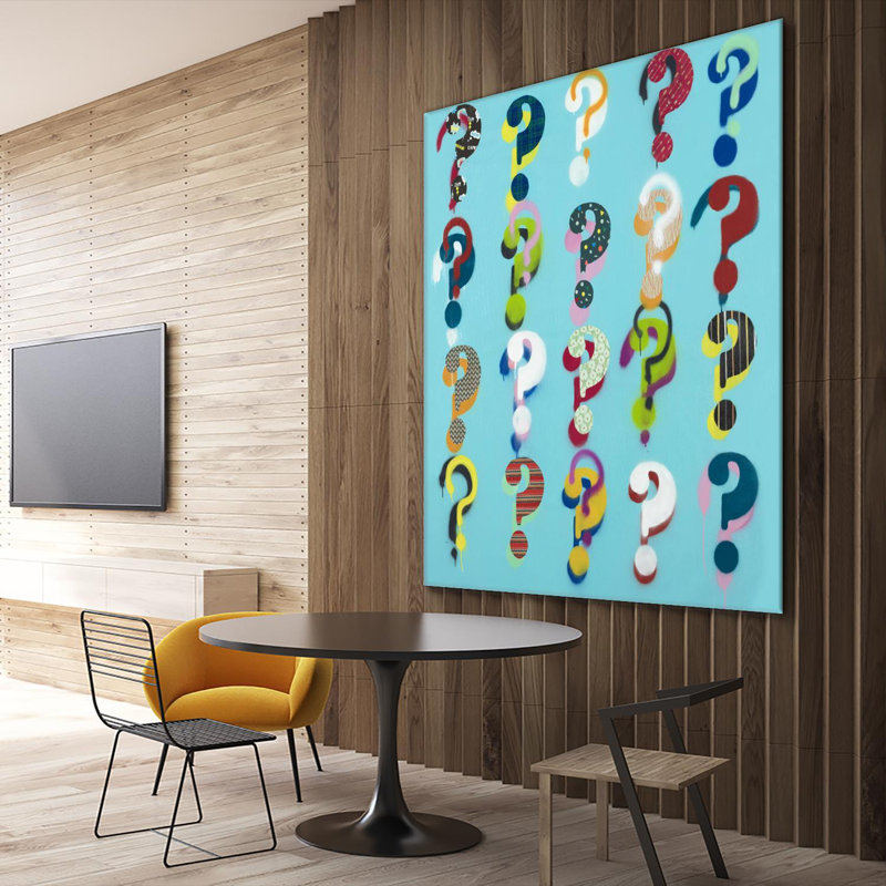 «Pop The Question On Canvas» par Daleno, reproduction d'art, H 72 po x l 72 po x P 1,5 po