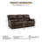Olara Upholstered 88'' Power Reclining Sofa