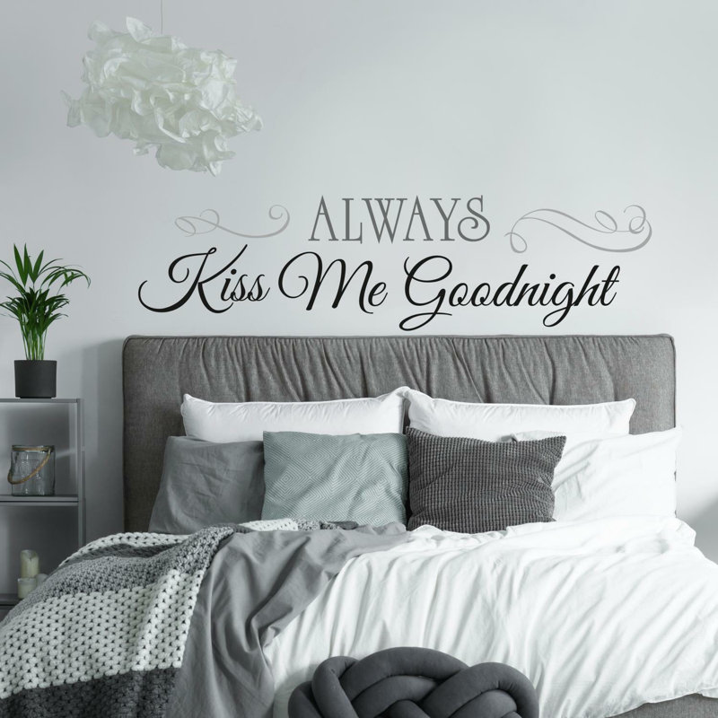 Ensemble de 11 décalcomanie murale always Kiss me Goodnight