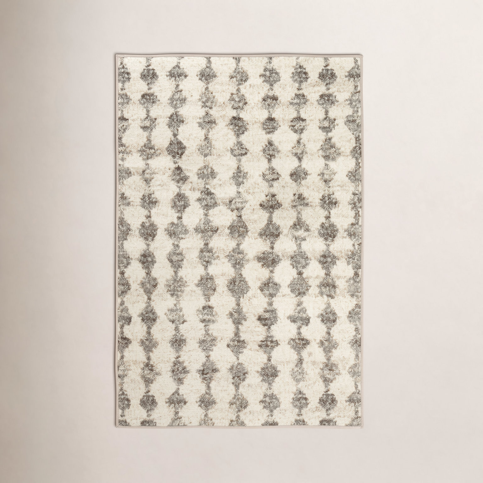 Izzy Grey Machine Washable Rug, Rectangle 2' x 3'