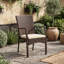 Chaise de jardin en osier avec coussin