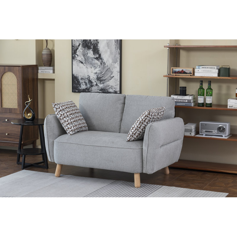 Gladding 2 Seater Loveseat, Light Grey
