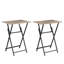 Table d'appoint 2 pièces pliable sans plateau-311167003