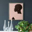 «Pink Silhouette I», toile encadrée de qualité supérieure - prête à être accrochée-1134411847-1134411844