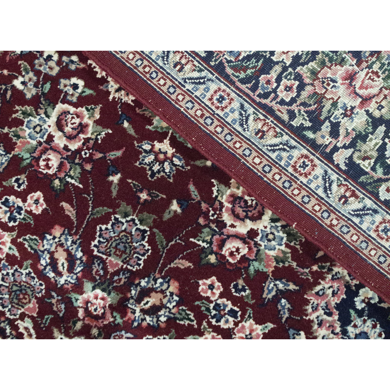 Jahan Wool Oriental Area Rug in Rust