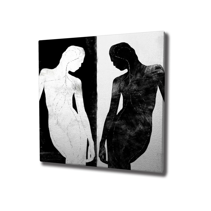 Stunning Decorative Canvas Painting, 17.7 x 17.7 inches | 50% Cotton / 50% Polyester, Digital Printing on High-Quality Canvas | Elegant Wooden Frame, 0.8 x 1.2 inches | Perfect for Home Decor & Art Enthusiasts