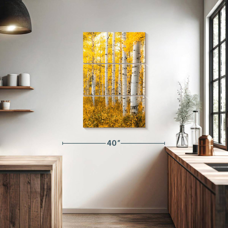 Alvord - forêt jaune, H 38 po x l 24 po