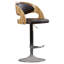 Tabouret de bar réglable Phoebe avec repose-pieds en T arrondi (ensemble de 2)