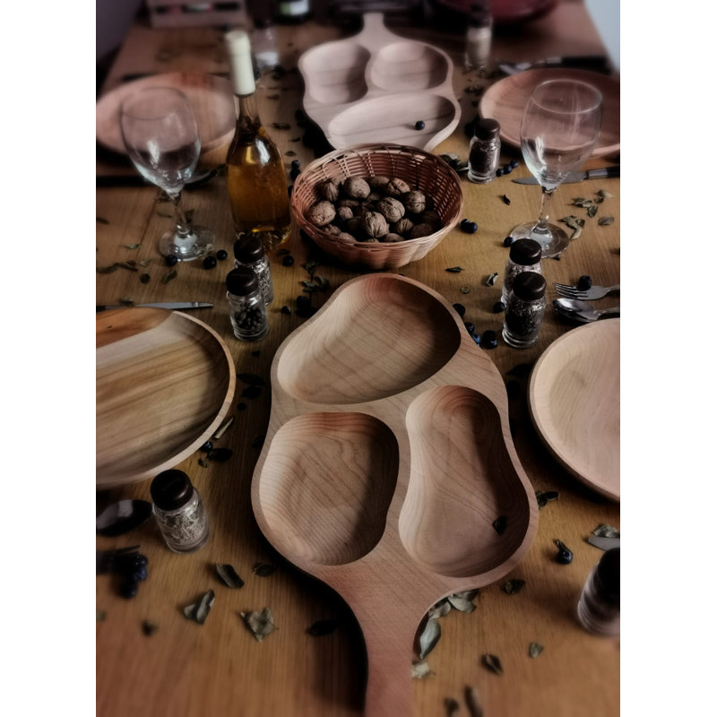 Alpen Home Dewsbury Wood Divided Serving Dish