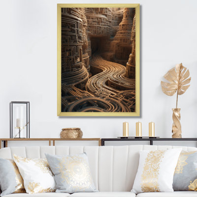 «Unraveling The Gold Labyrinth Mystery», reproduction sur toile