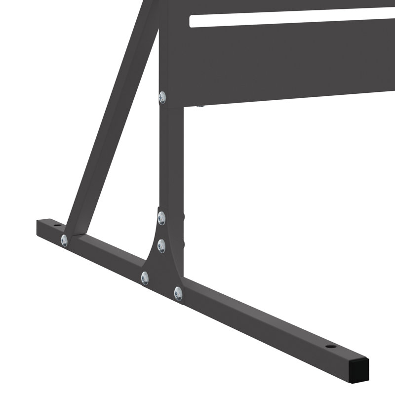 Steel Fence Panel Steel Medium Durable, Black