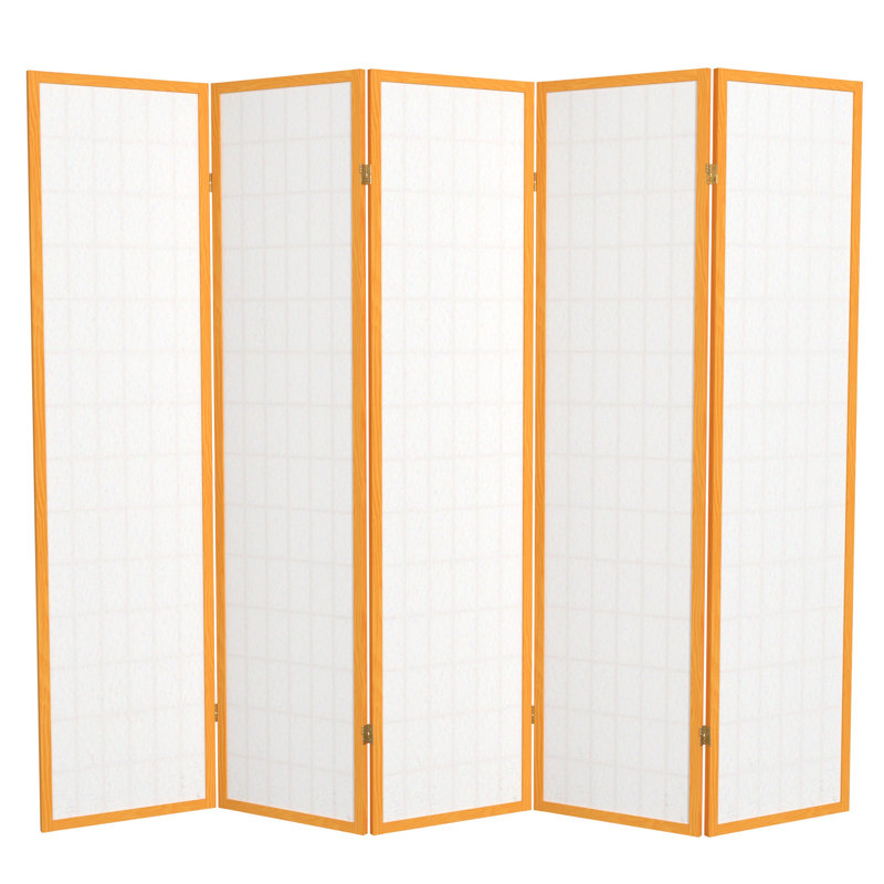 Paravent Shoji pliable Alex 70'' H, 5, Miel