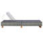 Chaise longue d'extérieur gris foncé gris foncé